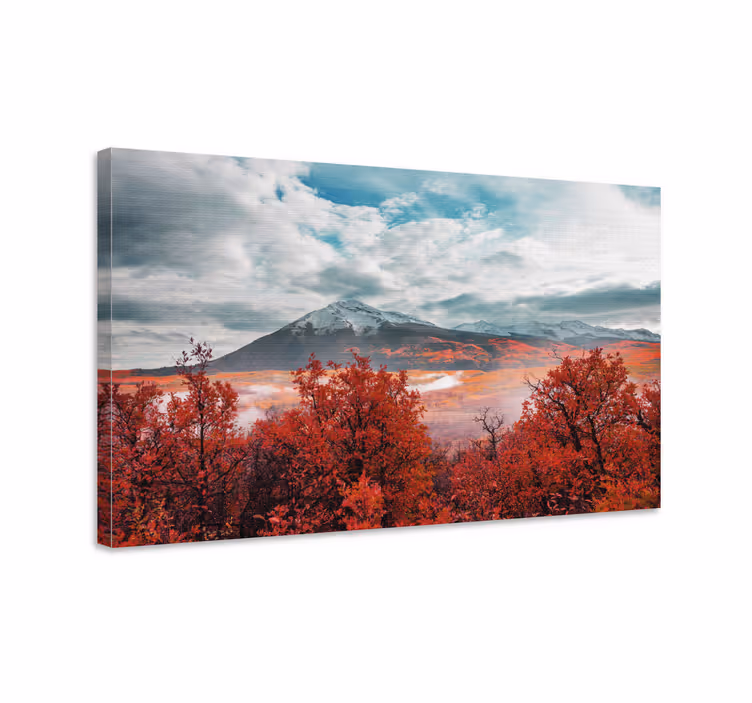 Tableau paysage vue majestueuse sur les montagnes - TenStickers