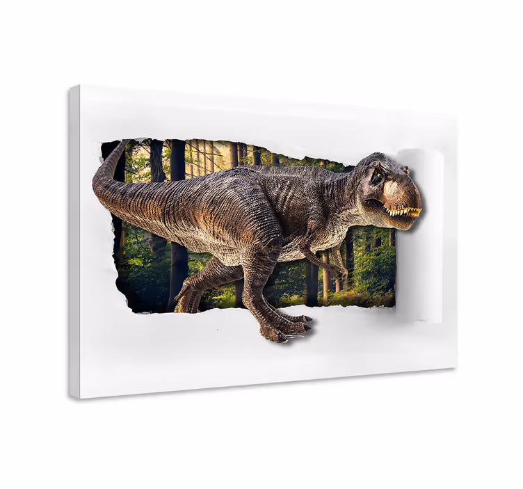 Tableau 3D dinosaure T-rex - TenStickers
