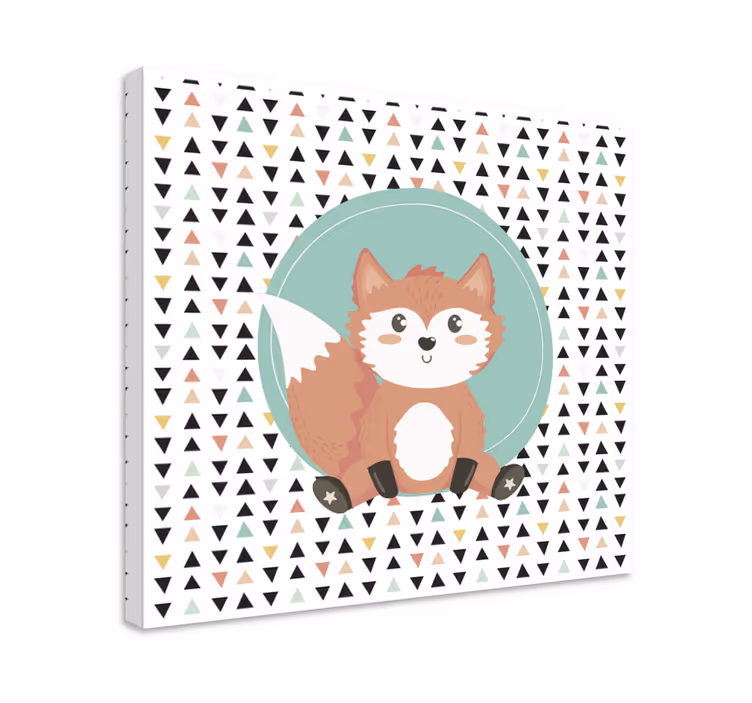 Tableau animaux renard mignon - TenStickers