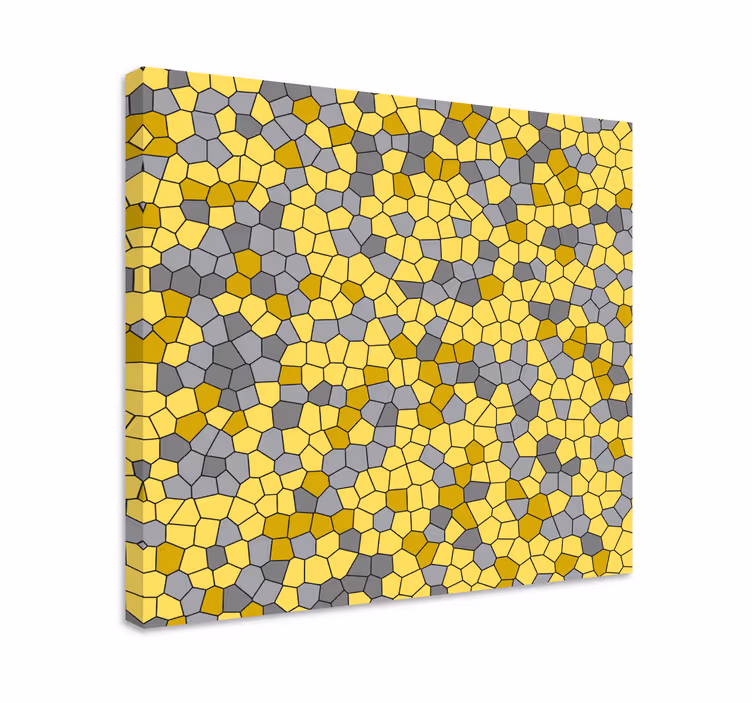 Tableau géométrique design motif alvéolaire - TenStickers