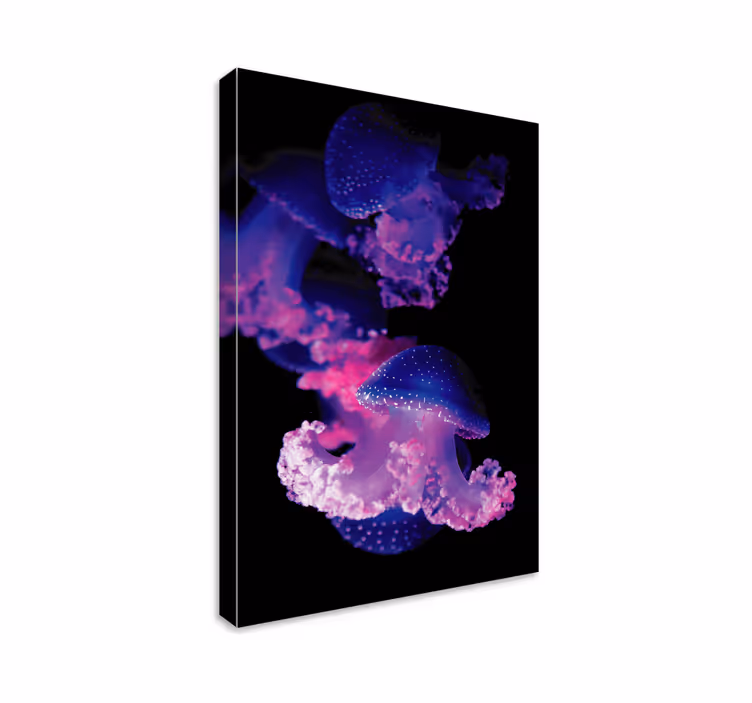 Tableau moderne Méduse violette - TenStickers