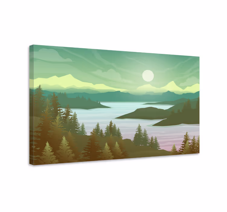 Tableau arbre de vie Rivière et nature - TenStickers