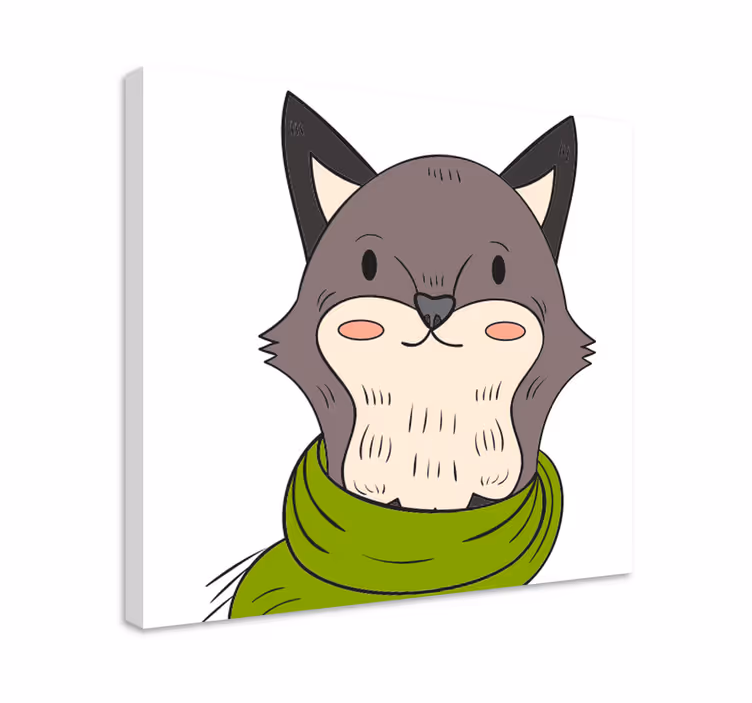 Tableau animaux personnage animal amical - TenStickers
