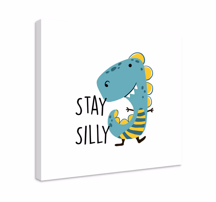 Tableau dinosaures restez un dinosaure amusant - TenStickers