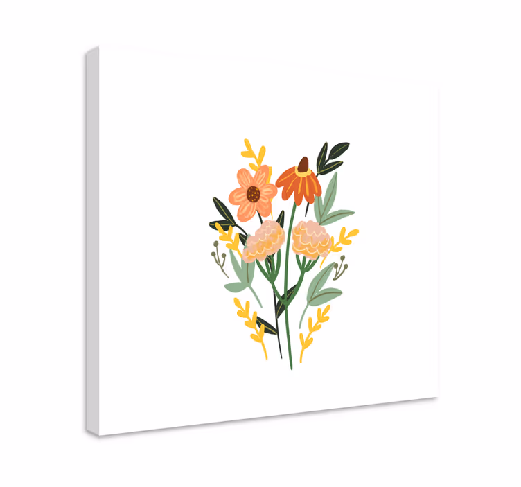 Tableau fleurs et plantes bouquet floral charmant - TenStickers