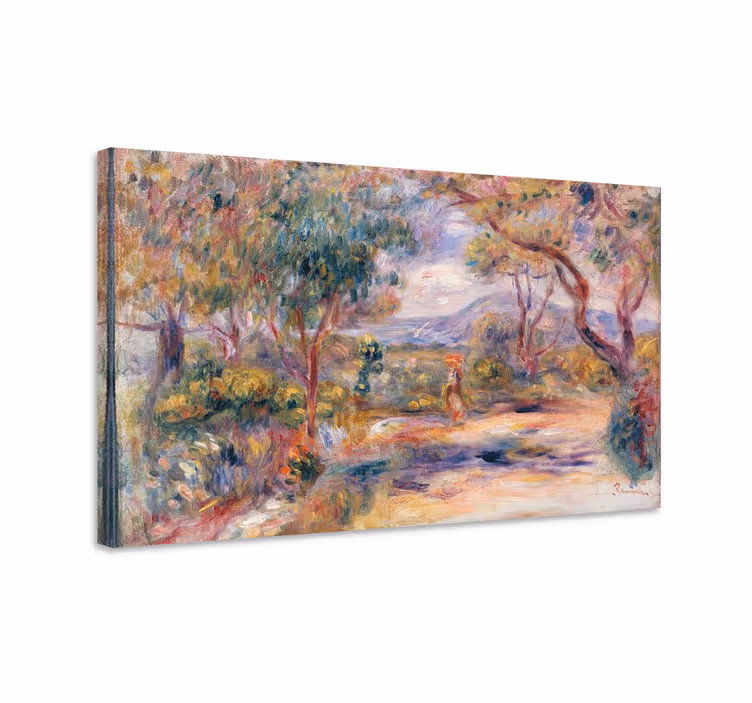 Tableau paysage chemin ensoleillé dans le jardin - TenStickers
