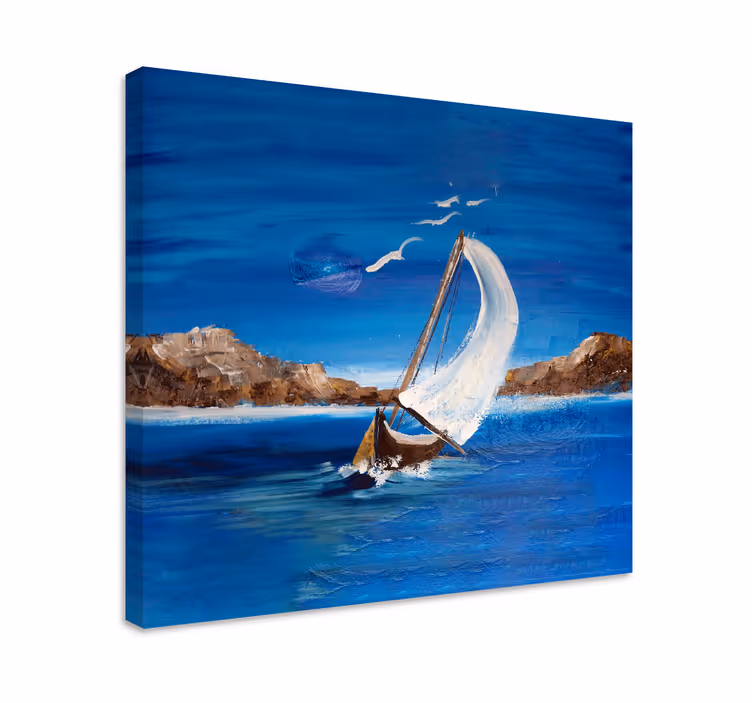 Tableau mer aventure en bateau à voile - TenStickers