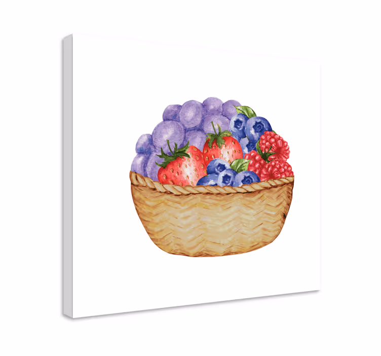 Tableau fruits panier de fruits abondant - TenStickers