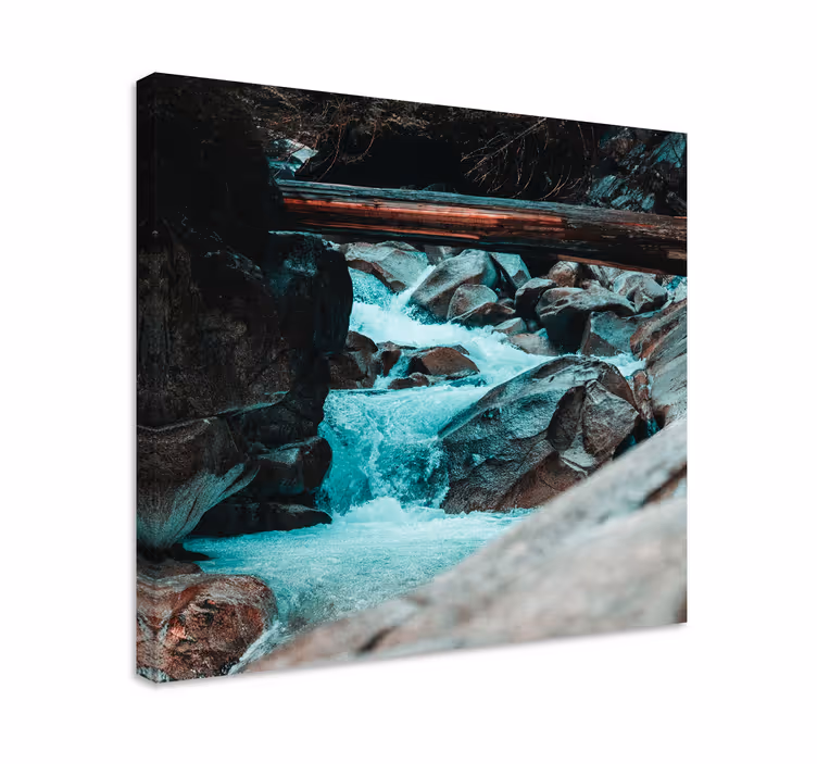 Tableau paysage débit rapide d'une rivière - TenStickers