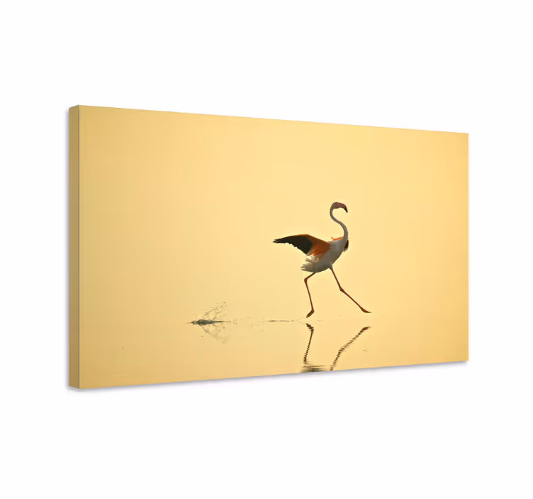 Tableau oiseaux danse Élégante de flamant - TenStickers