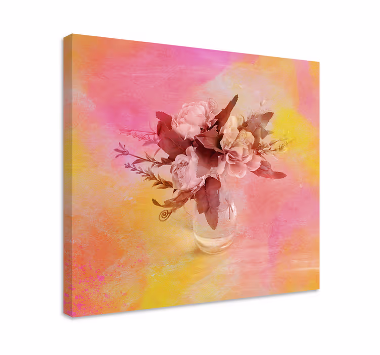 Tableau fleurs et plantes composition florale romantique - TenStickers
