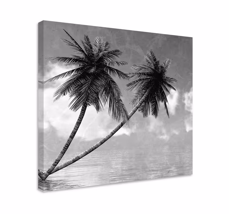 Tableau arbres silhouette Élégante de palmier - TenStickers