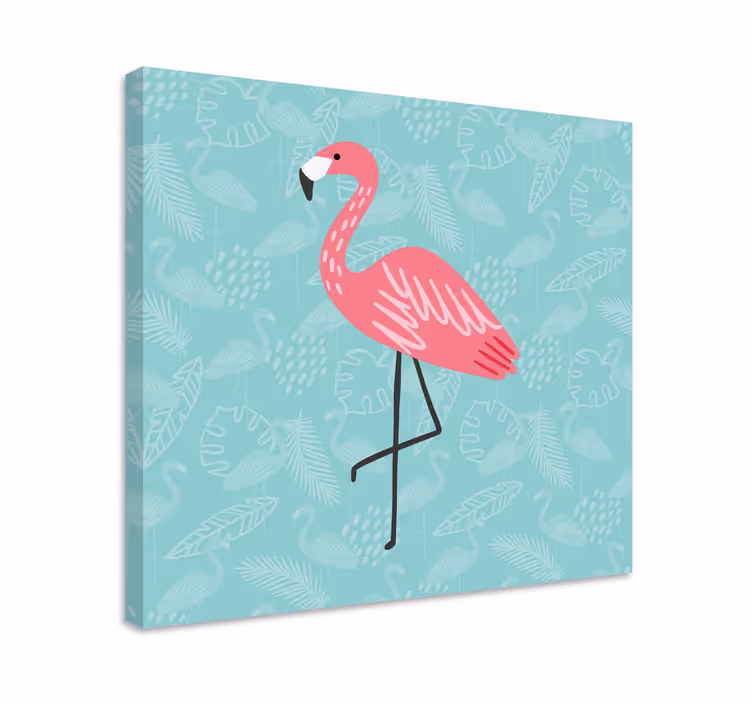 Tableau animaux flamant rose en Équilibre Élégant - TenStickers