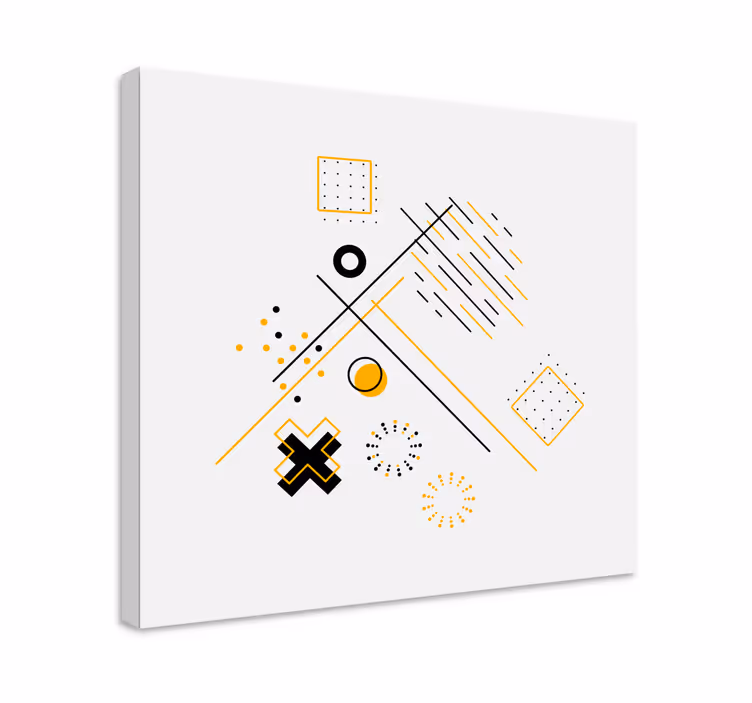 Tableau géométrique formes géométriques non figuratives - TenStickers