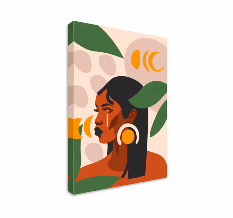 Tableau personnage portrait de femme élégante - TenStickers