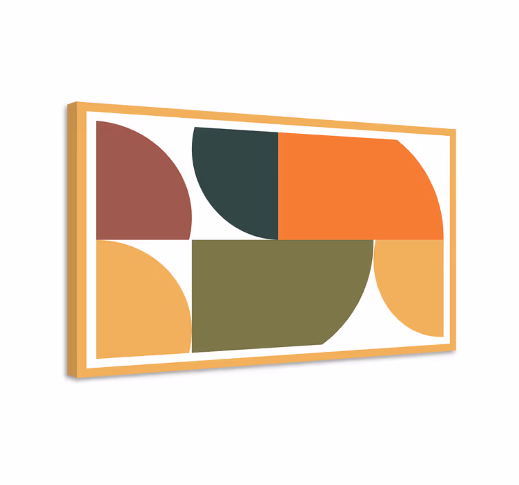 Tableau moderne composition de forme géométrique - TenStickers