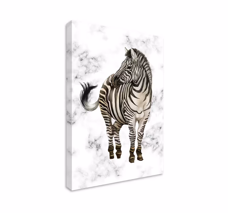 Tableau animaux Élégance du zèbre - TenStickers