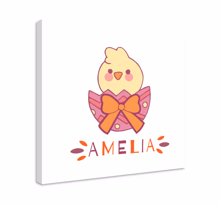 Tableau enfants illustration de poussin adorable - TenStickers