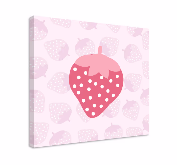 Tableau fruits grande icône de fraise - TenStickers