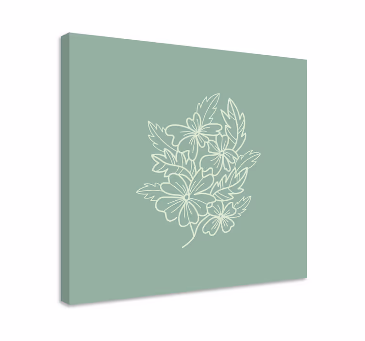 Tableau fleurs et plantes arrangement floral stylisé - TenStickers