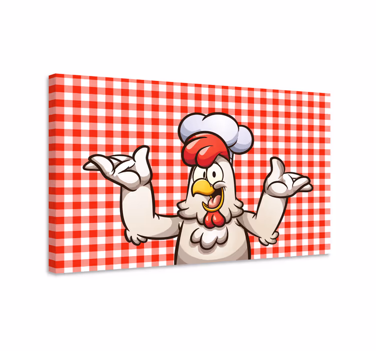 Tableau oiseaux personnage de chef de cuisine - TenStickers