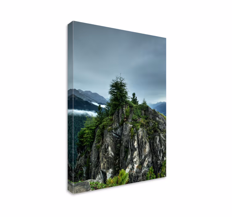 Tableau paysage sommet de montagne - TenStickers
