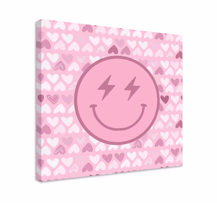 Tableau motivation icône visage heureux - TenStickers