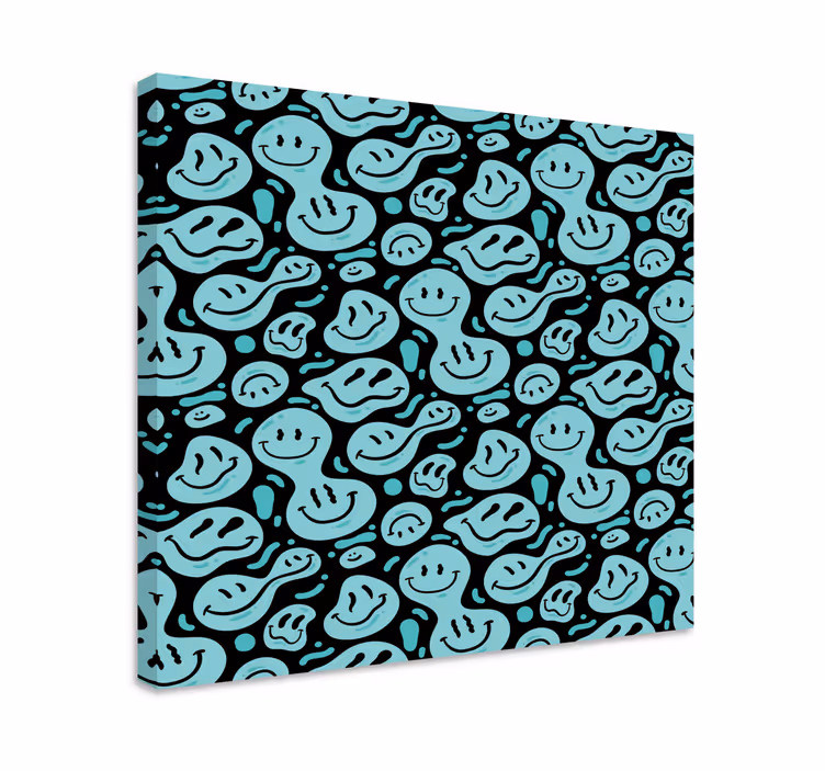 Tableau texte motifs sourires heureux - TenStickers