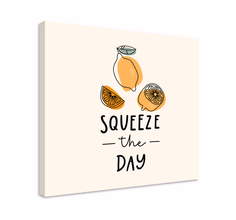 Tableau fruits pressez le jour - TenStickers