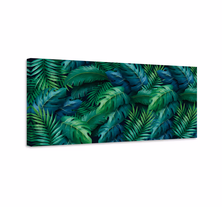Tableau fleurs et plantes verdure tropicale - TenStickers