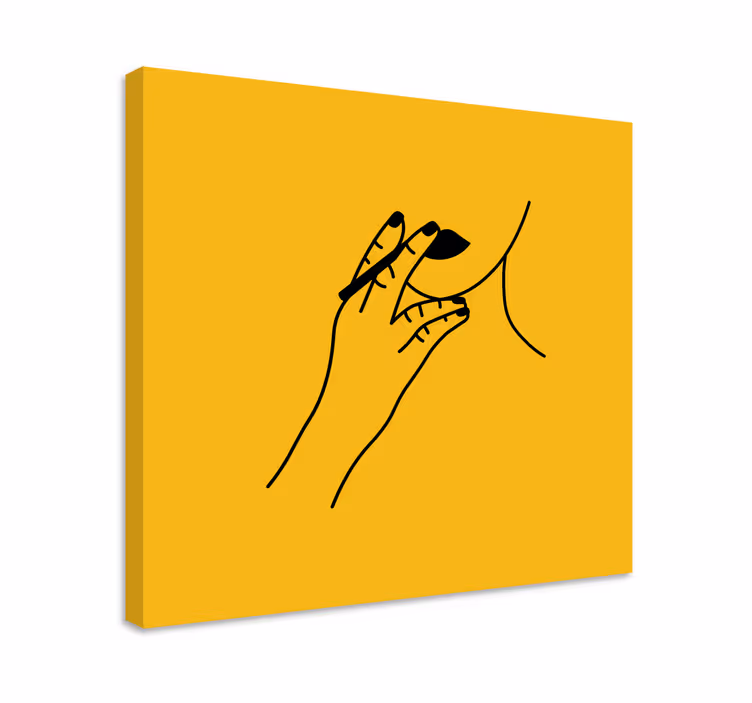 Tableau vintage geste de main élégant - TenStickers