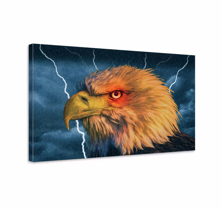 Tableau chiens portrait d'aigle majestueux - TenStickers