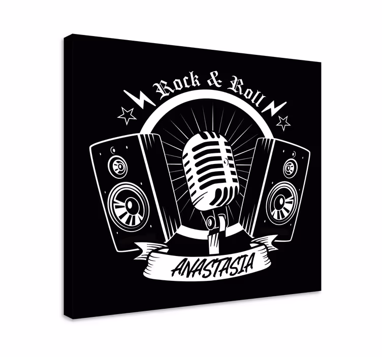 Tableau musique design micro rétro - TenStickers