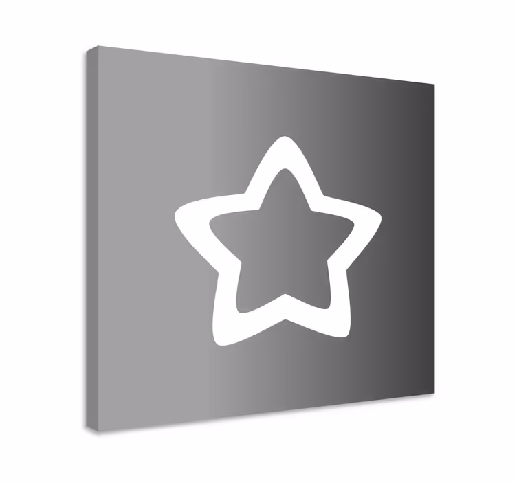 Tableau ornemental contour étoile - TenStickers