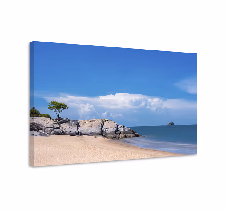 Tableau paysage scène côtière tranquille - TenStickers