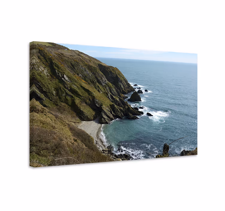 Tableau paysage vue rocheuse côtière - TenStickers