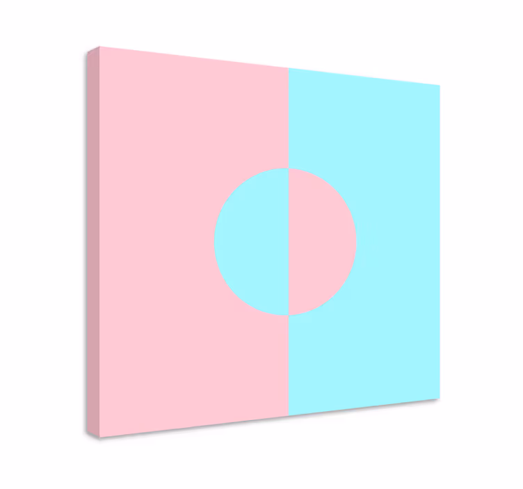 Tableau géométrique cercle et séparation - TenStickers