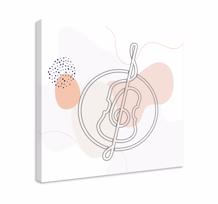 Tableau musique contour d'instrument de musique - TenStickers