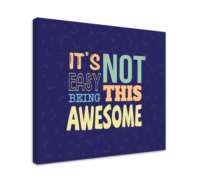 Tableau citation ce n'est pas facile d'être génial - TenStickers