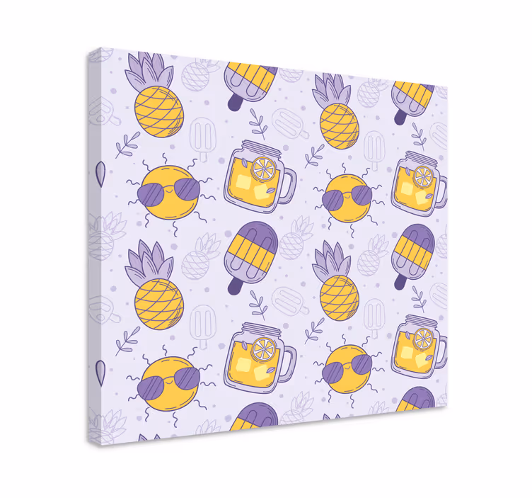 Tableau fruits délices d'ananas ensoleillés - TenStickers