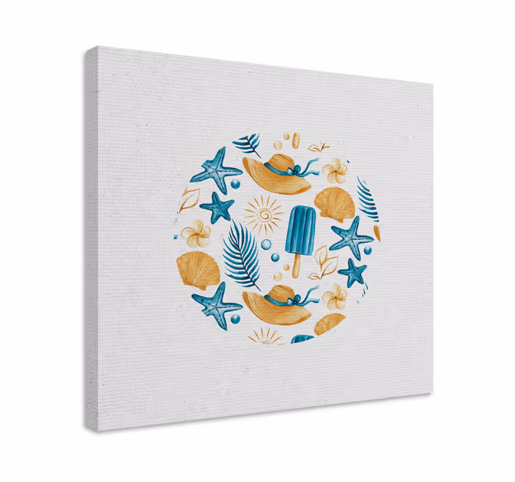 Tableau mer crème glacée d'Été - TenStickers