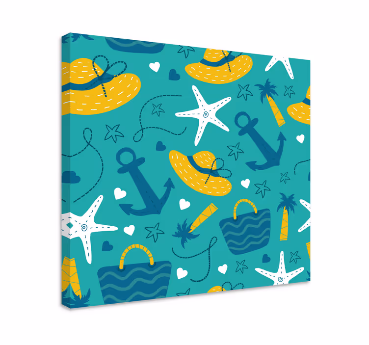 Tableau paysage ambiance estivale tropicale - TenStickers