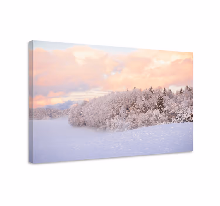 Tableau paysage sérénité d'hiver - TenStickers