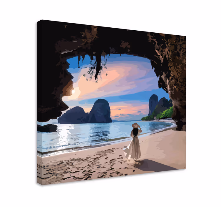 Tableau paysage vue de sérénité côtière - TenStickers