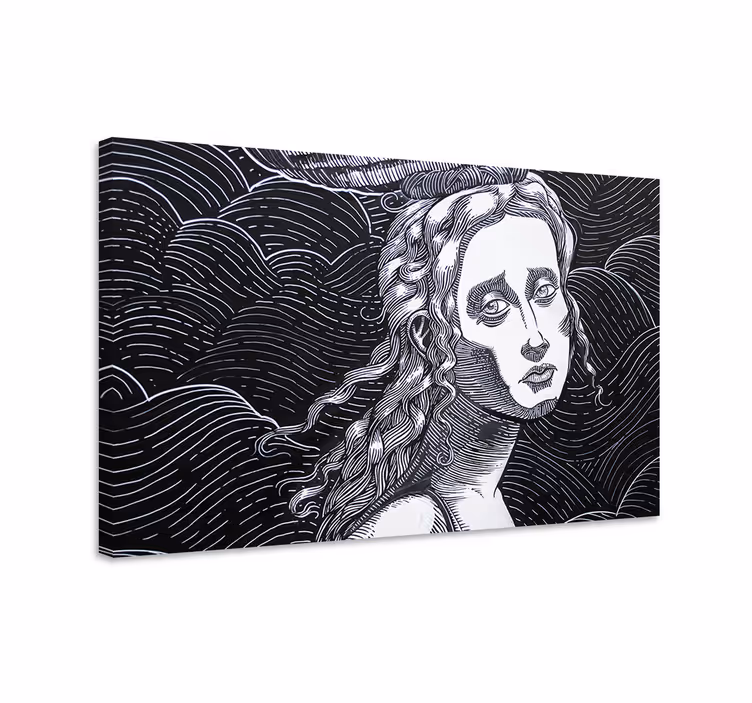 Tableau art portrait expressif - TenStickers