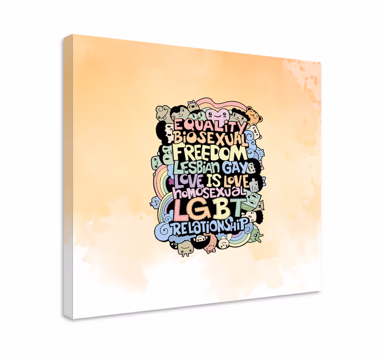 Tableau citation l'amour est l'amour - TenStickers