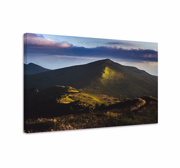 Tableau paysage vue sur le sommet de la montagne - TenStickers