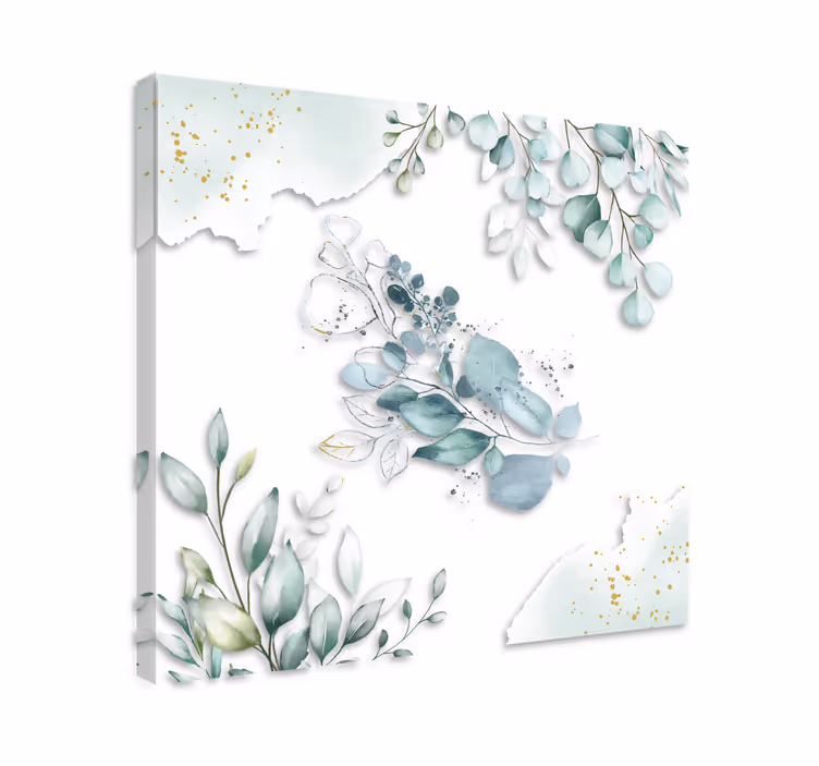 Tableau fleurs et plantes composition feuilles d'eucalyptus - TenStickers