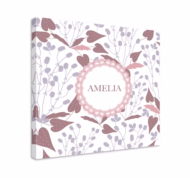 Tableau fleurs et plantes design de nom floral - TenStickers
