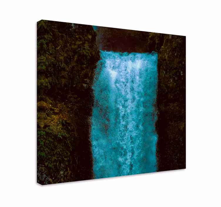 Tableau paysage cascade d'eau majestueuse - TenStickers
